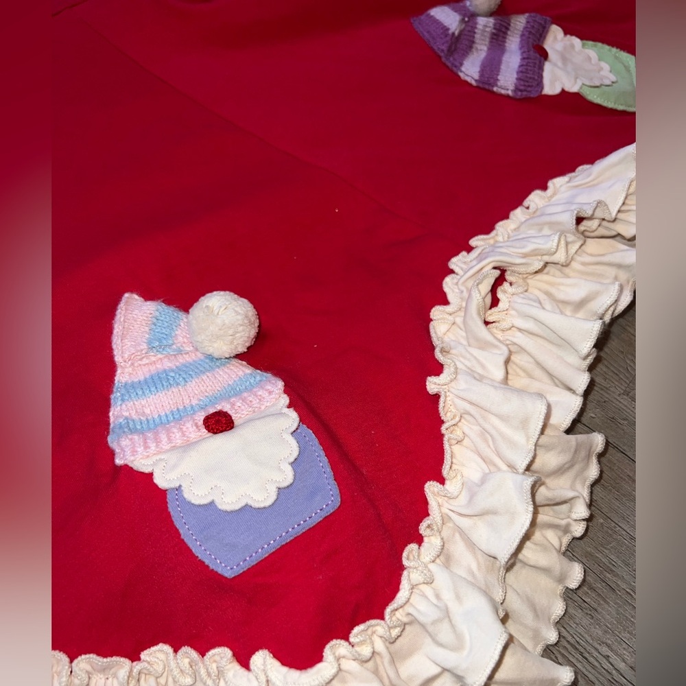 Santa Flutter Ruffle Dress - Picture 2 of 3
